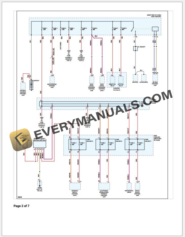 Porsche 911 Carrera 4 Cabriolet (992) 2021 Wiring Diagrams F6-3.0L Turbo