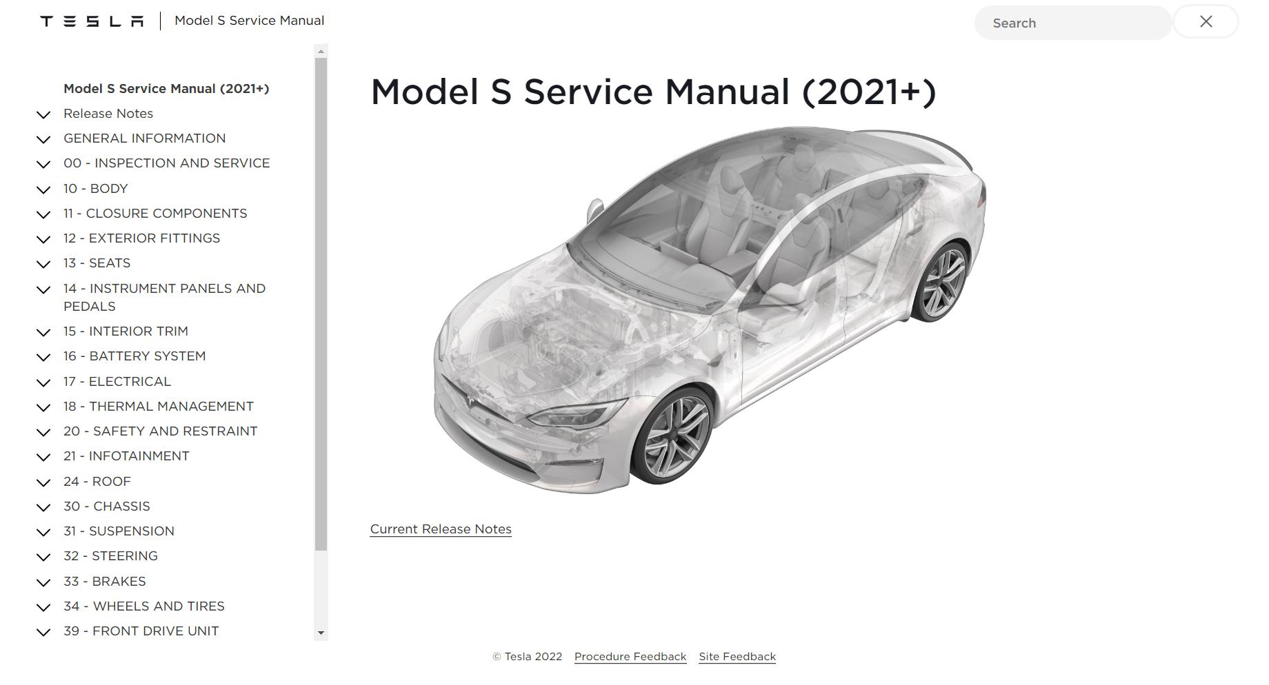 Tesla Model S Full Technical Manual 2021 – 2023 1