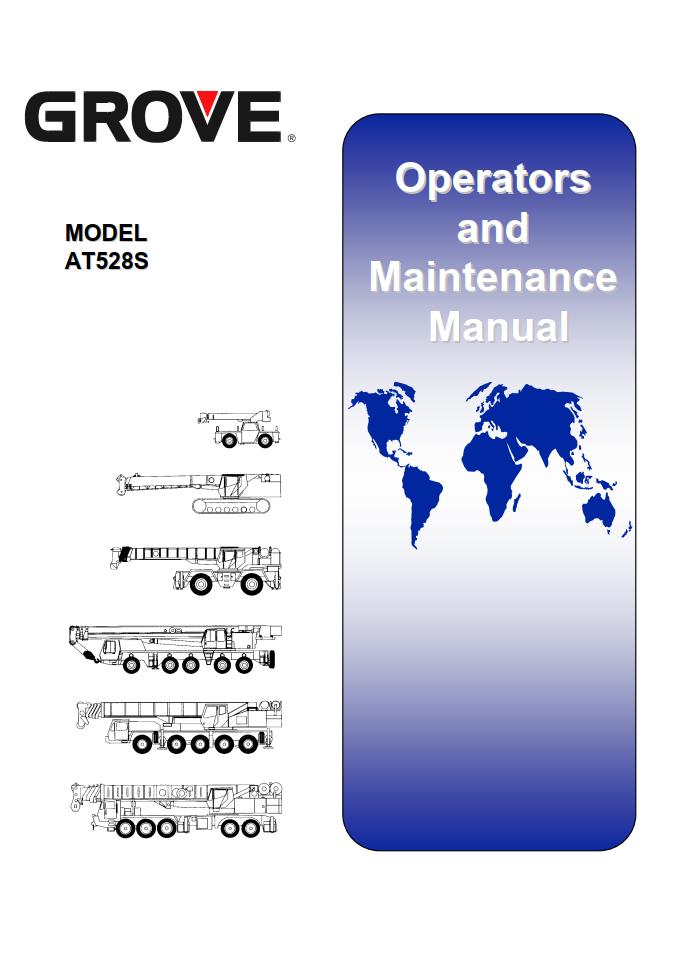 Grove AT528S Crane Operator, Service Manual