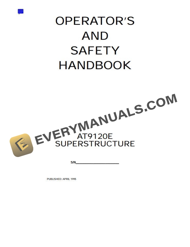 Grove AT9120E Crane Operator and Safety Handbook, Service Manual xxx