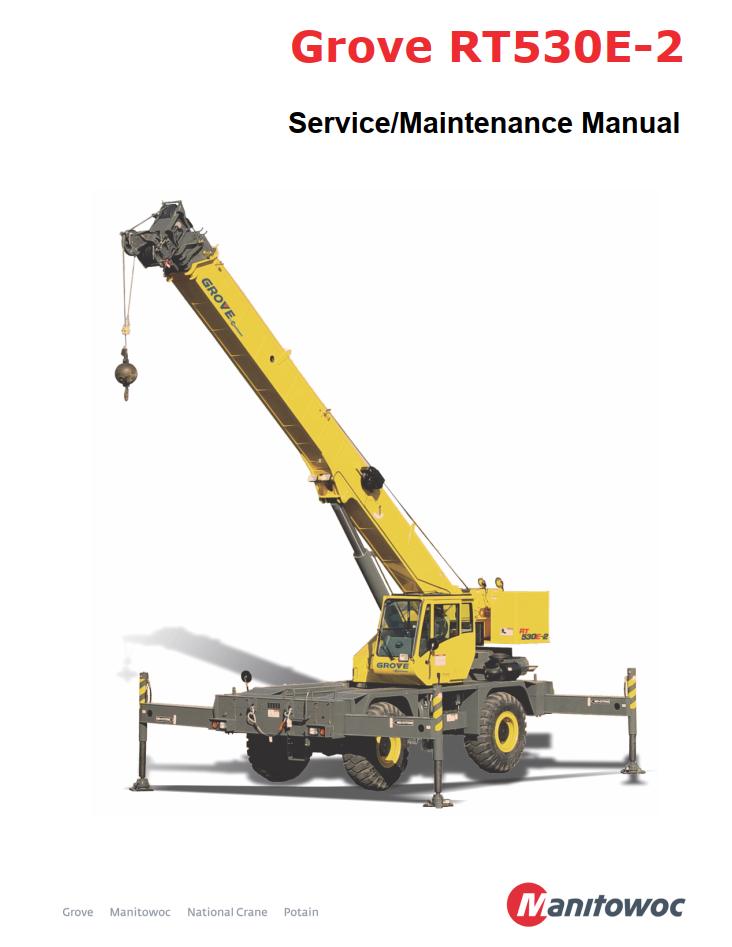 Grove RT530E-2 Crane Operator, Parts, Service Manual_1