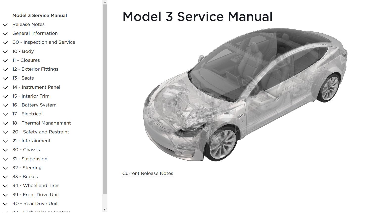 Tesla Model 3 Service Manual