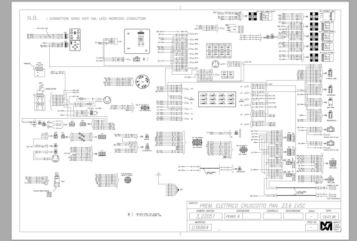 009_Merlo Panoramic P23.6 Hydraulic, Electrical Diagram DE