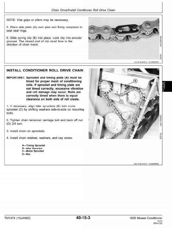 John Deere 1600 Mower-Conditioner Technical Manual TM1474_1