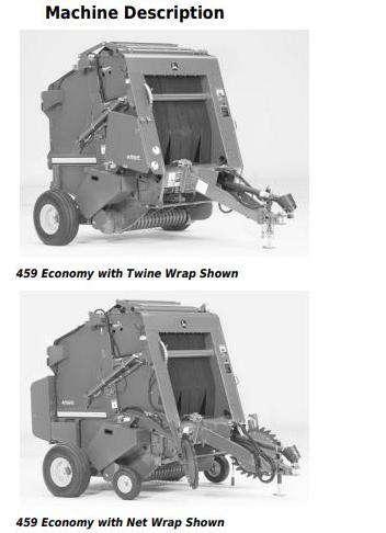 John Deere 459 Economy Round Balers Technical Manual TM140619