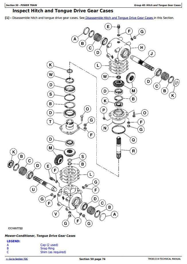 John Deere 830 835 Forage Mower-Conditioner (Europe) Technical Manual TM301319_1