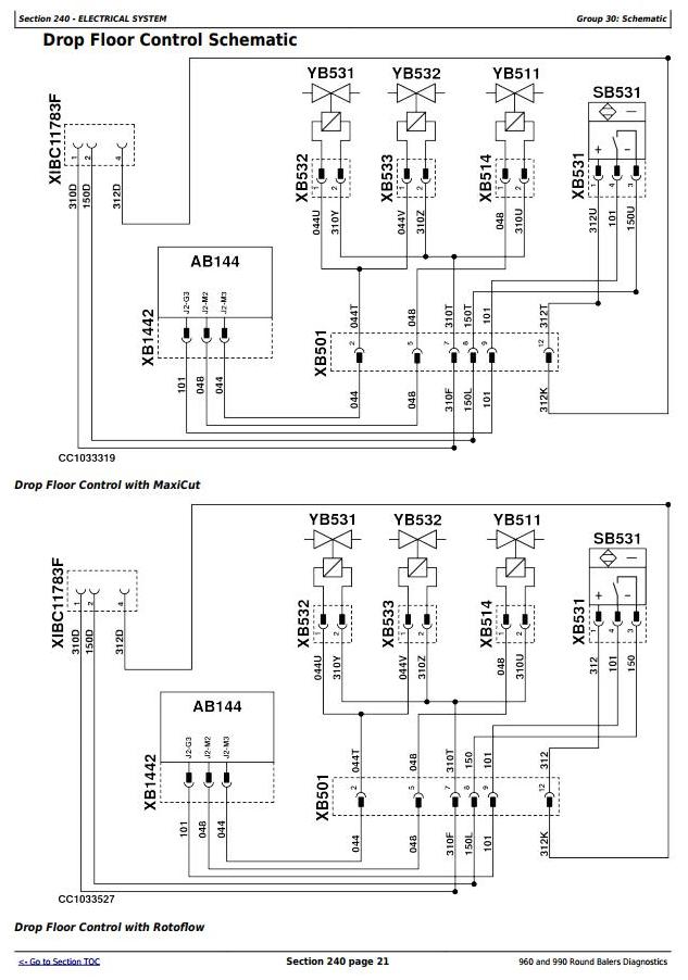 John Deere 960 990 Round Balers Technical Manual TM300519_1