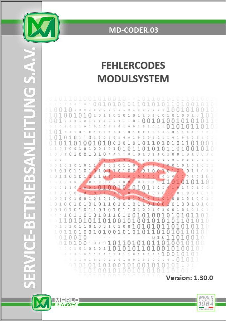 Merlo Module System MD-CODER.03 Error Codes DE