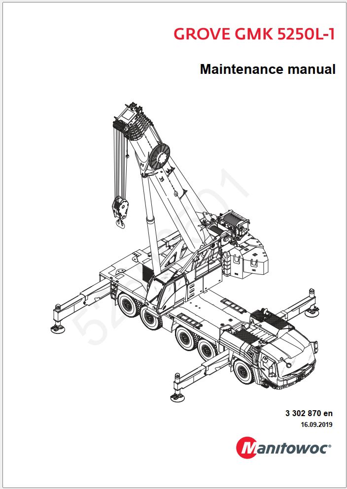 Grove GMK5250L-1 Crane Shop Manuals, Diagrams 23 09 2019_1