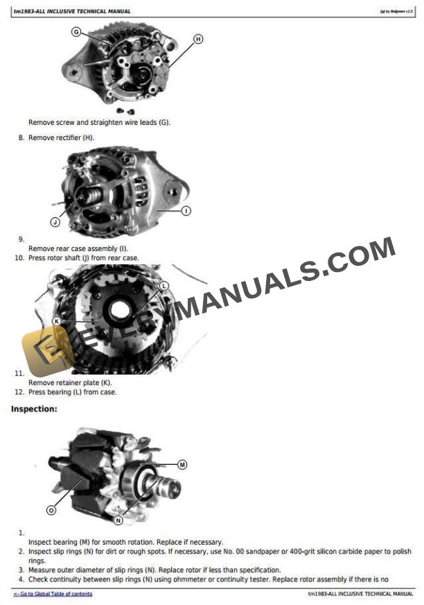 John Deere 4010 Compact Utility Tractor Diagnostic Repair Technical
