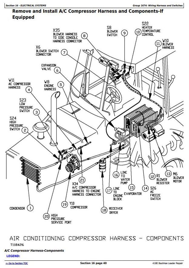 John Deere 410E Backhoe Loader Repair Technical Manual TM1611