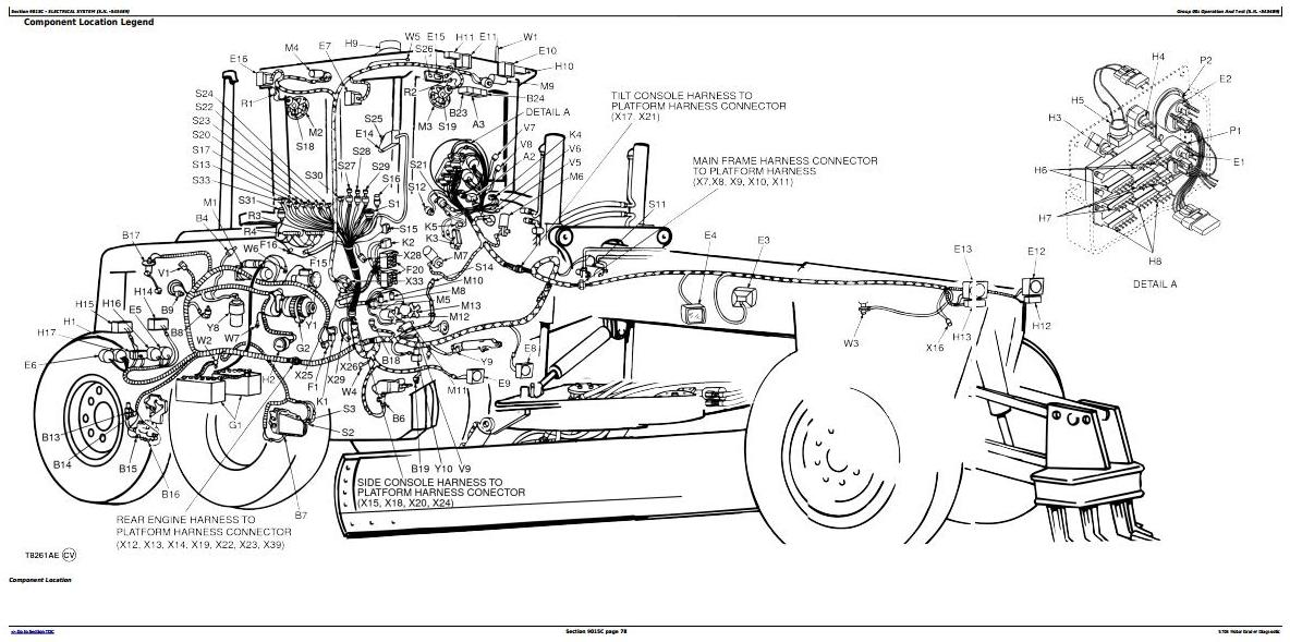 John Deere 570B Motor Grader Diagnostic Technical Manual TM1399