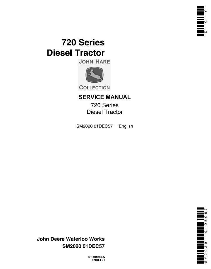John Deere 720 730 Tractor Service Manual SM2020