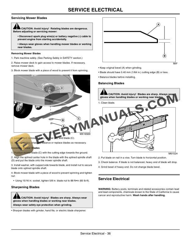 John Deere 100 Series Tractor Operator Manual OMGX23404