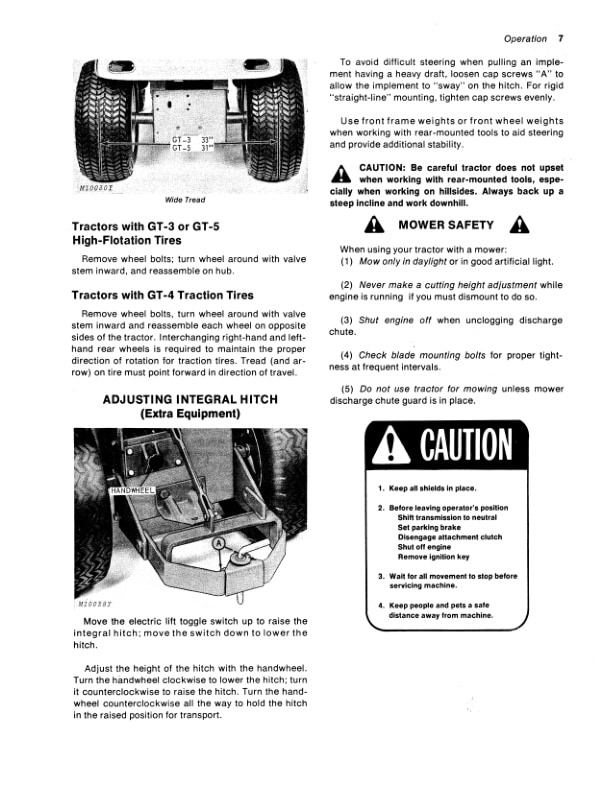 John Deere 112 Tractor Operator Manual OMM46870 2