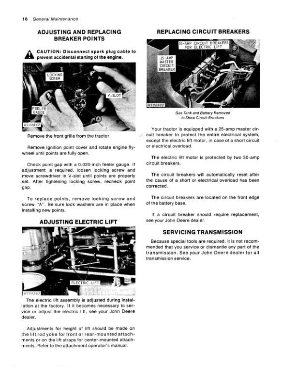 John Deere 112 Tractor Operator Manual OMM46870 3