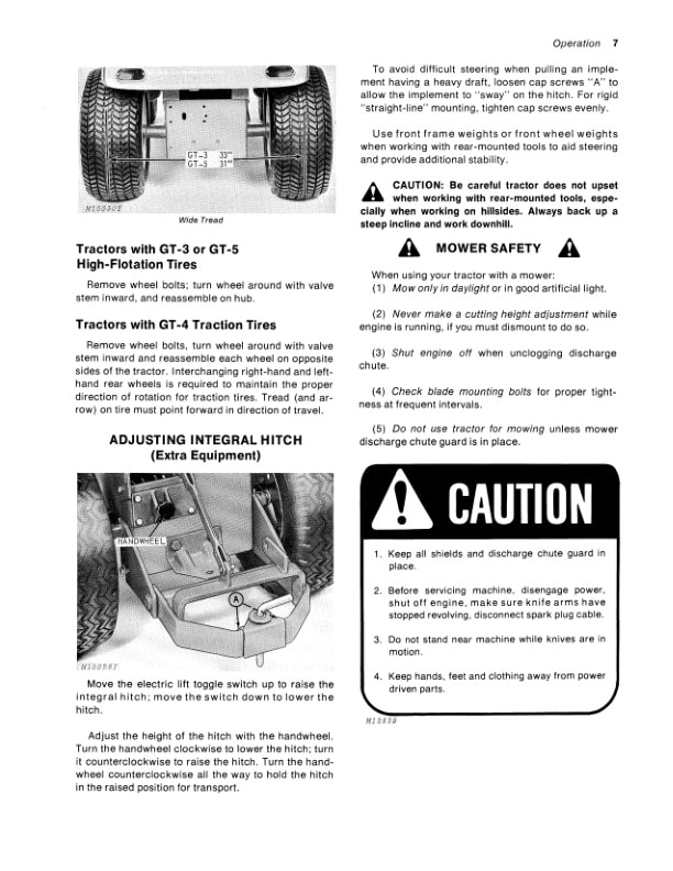 John Deere 112 Tractor Operator Manual OMM47702 2