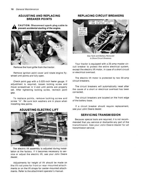 John Deere 112 Tractor Operator Manual OMM47702 3