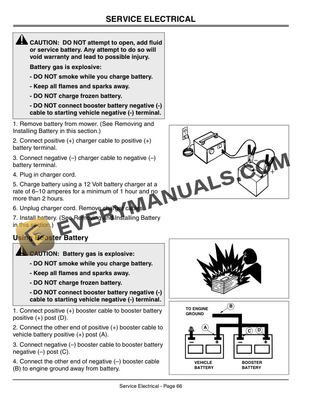 John Deere 1438gs, 1438hs, 1542hs, And 1646hs Sabre Lawn Tractors