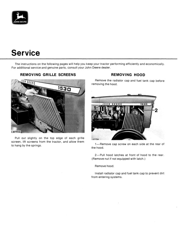 John Deere 1530 Tractor Operator Manual OML29382 3
