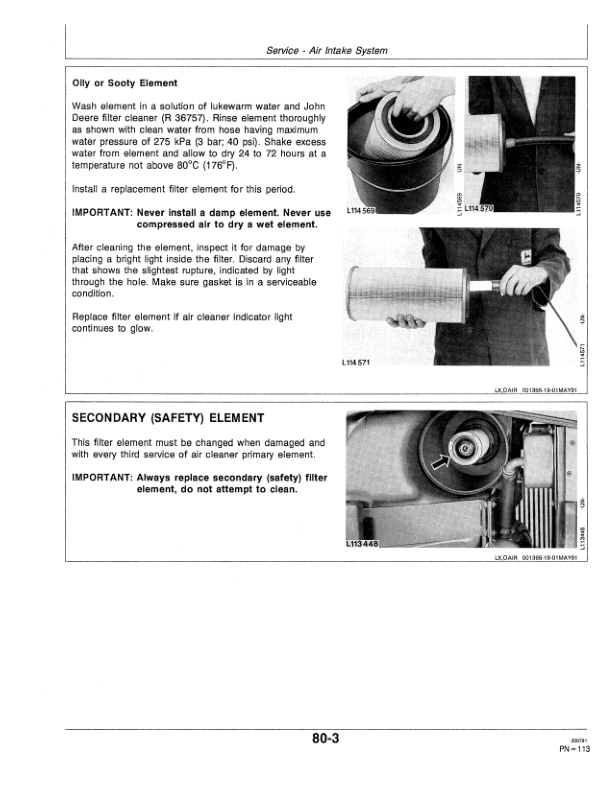 John Deere 2955 Tractor Operator Manual OML64487 3
