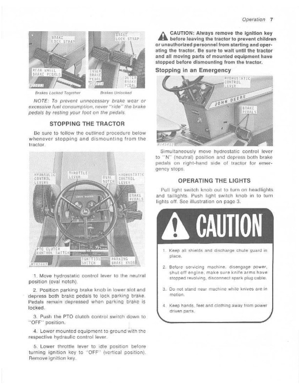 John Deere 300 Tractor Operator Manual OMM49673 2