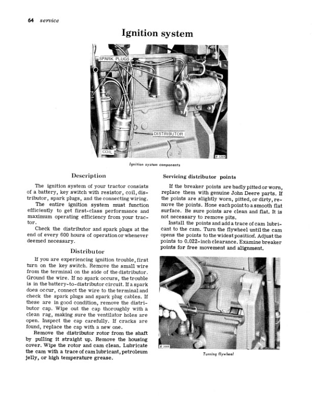 John Deere 3010 Row Crop Utility Lp Gas Tractors Operator Manual OMR28875 3