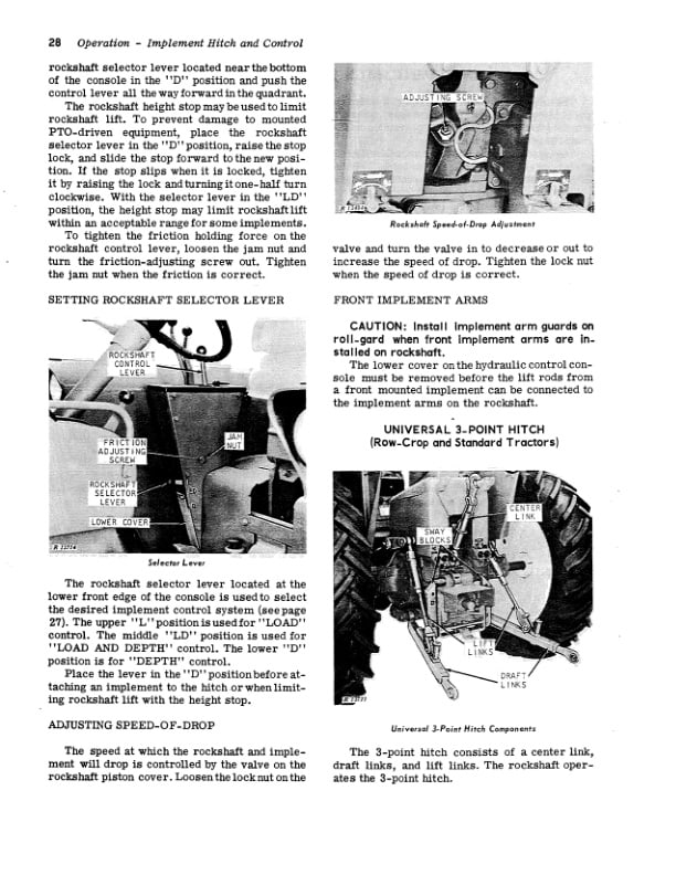 John Deere 3020 Tractor Operator Manual OMR46012 2