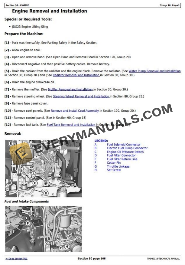 thumbnail image 2 of John Deere 3032E, 3036E, 3038E Compact Tractor Diagnostic Manual – Open Box Special 2 of 6