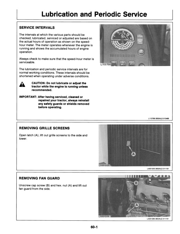 John Deere 3050 3350 Tractors Operator Manuals OML57785 3