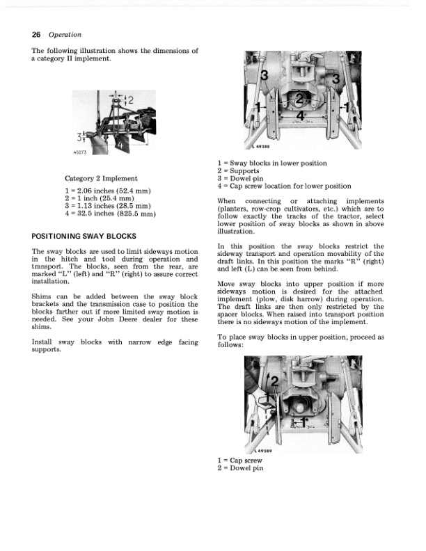 John Deere 3120 Tractors Operator Manuals OML25968 2
