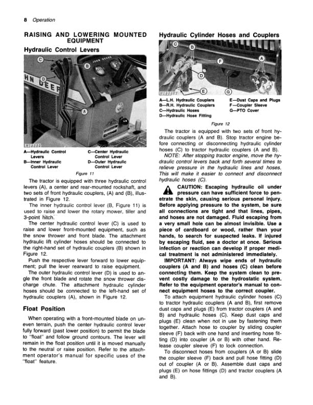 John Deere 400 Tractor Operator Manual OMM80642 2