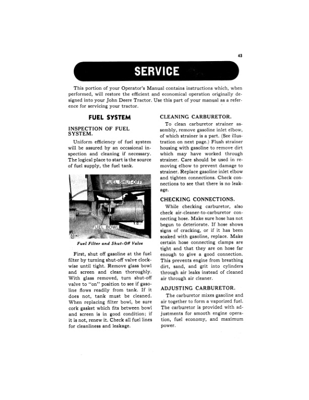 John Deere 420 Special Tractor Operator Manual OMT3675 3