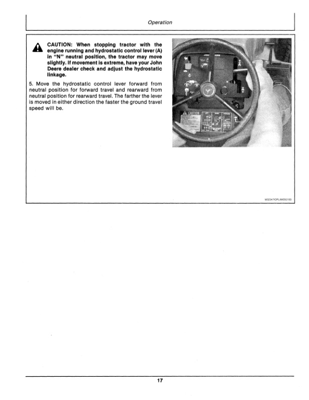 John Deere 420 Tractor Operator Manual OMM85043 2