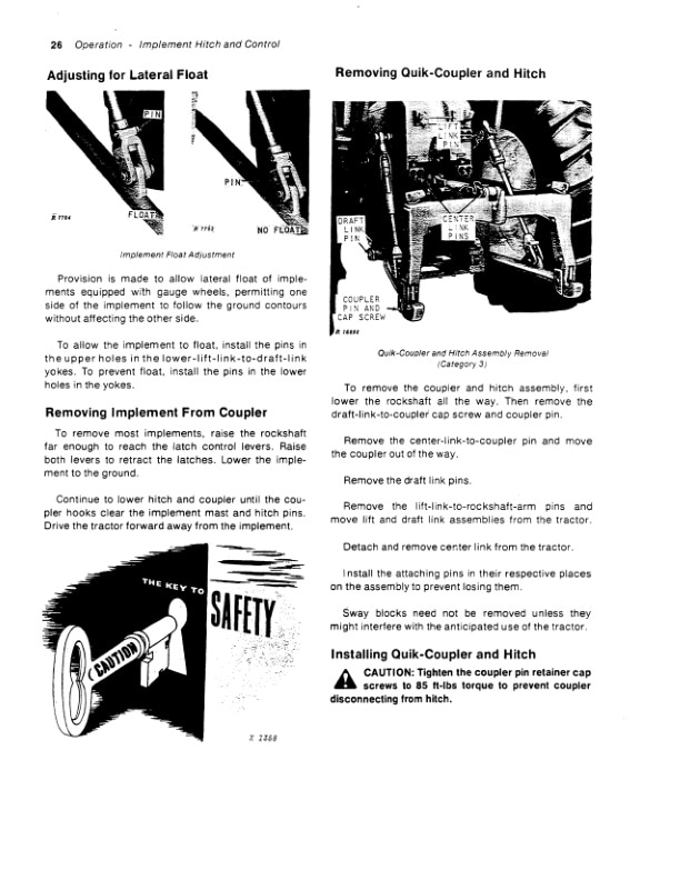 John Deere 4620 Tractor Operator Manual OMR48272 2