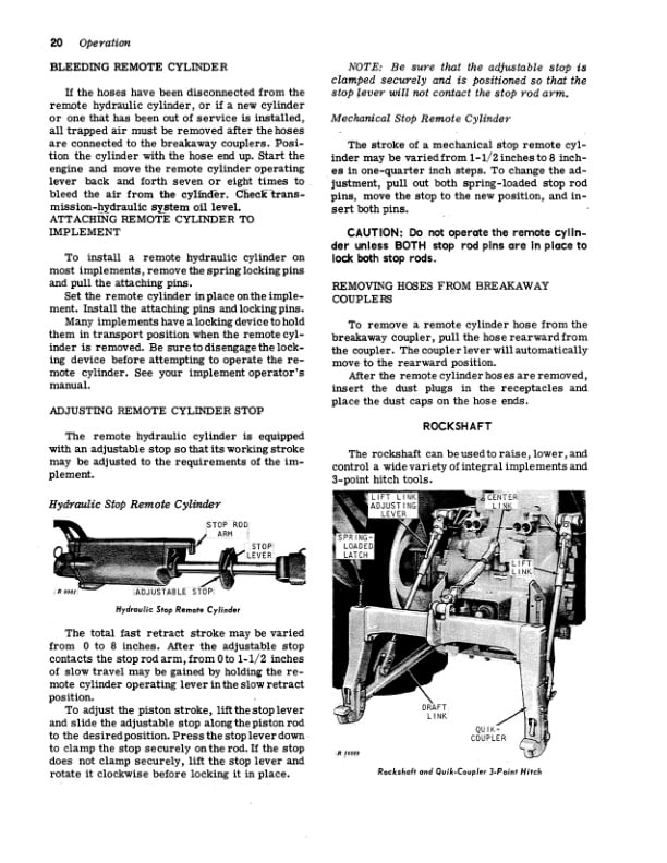 John Deere 5020 Tractor Operator Manual OMR42449 2
