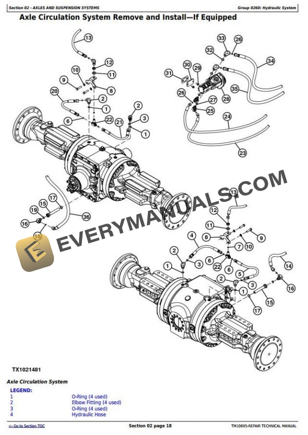 John Deere 644K 4WD Loader Repair Technical Manual TM10695