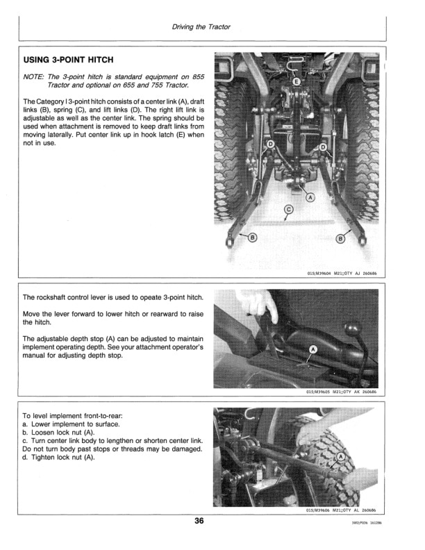 John Deere 655 755 AND 855 Tractor Operator Manual OMM70367 2