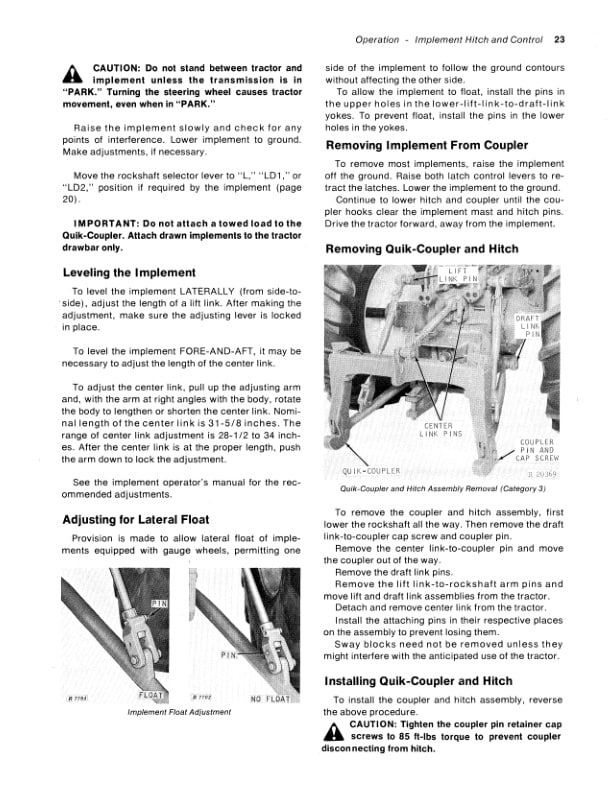 John Deere 7520 Tractor Operator Manual OMR51902 2