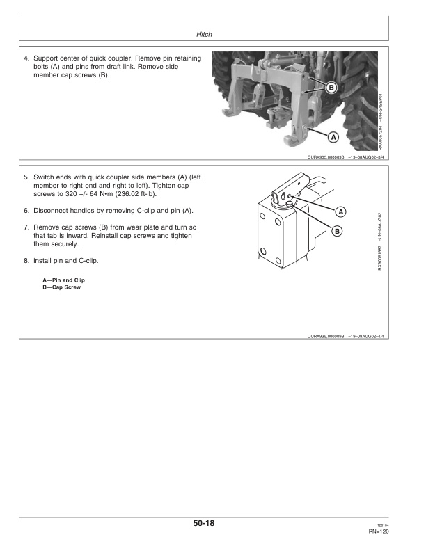John Deere 8120 8220 8320 8420 And 8520 Tractors Operator Manuals OMAR178078 2