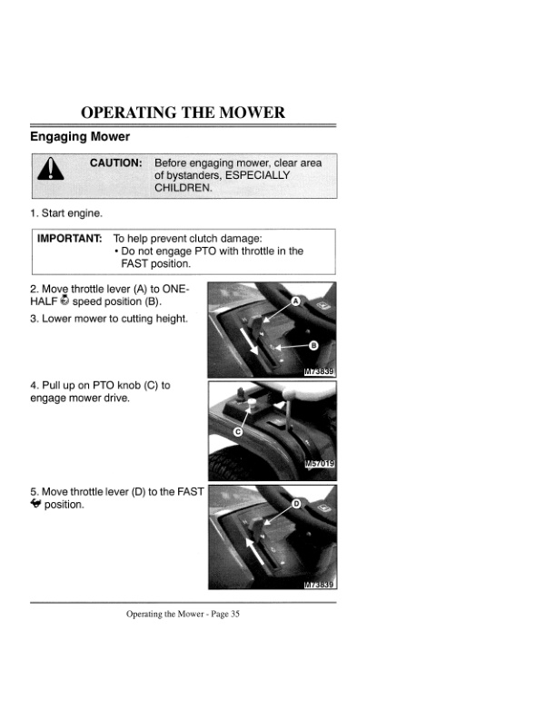John Deere STX38 Lawn Trators Operator Manual OMM126761 2