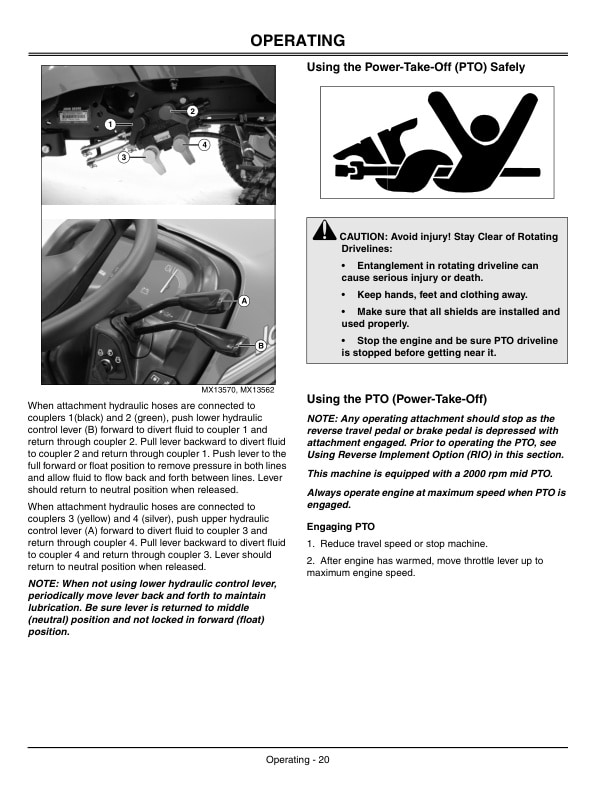 John Deere X495 Tractor Operator Manual OMM146852 2