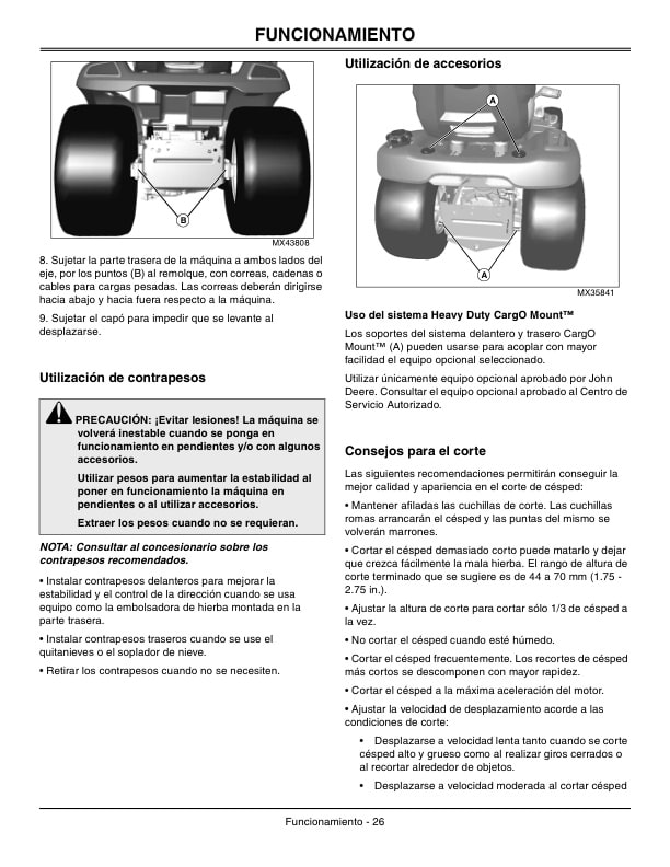 John Deere X500 Multi Terrain Series Tractors Operator Manuals OMM161610 3