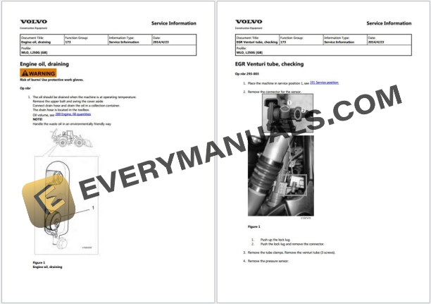 Volvo L250G WLO Wheel Loader Service Repair Manual PDF