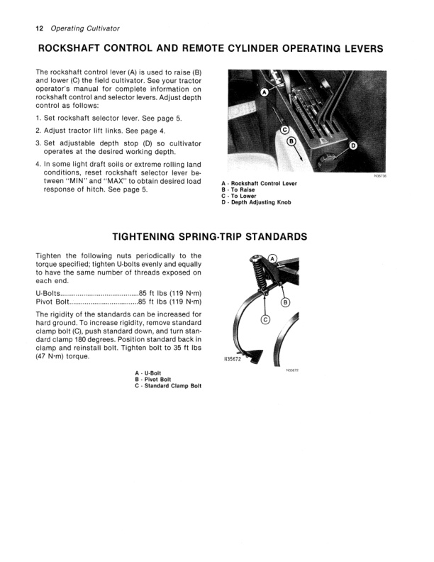John Deere 1010 INTEGRAL FIELD CULTIVATOR Operator Manual OMN159504 2