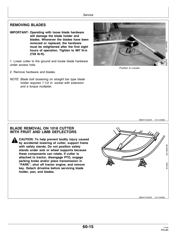 John Deere 1018 Rotary Cutter Operator Manual OMW44173 3