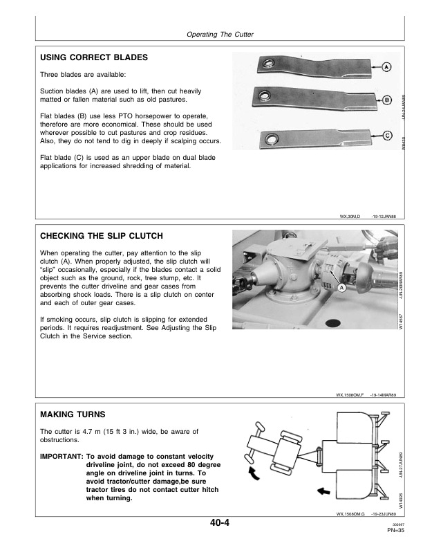 John Deere 1508 Rotary Cutter Operator Manual OMW38950 2