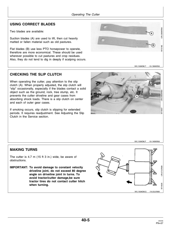 John Deere 1508 Rotary Cutter Operator Manual OMW40652 2