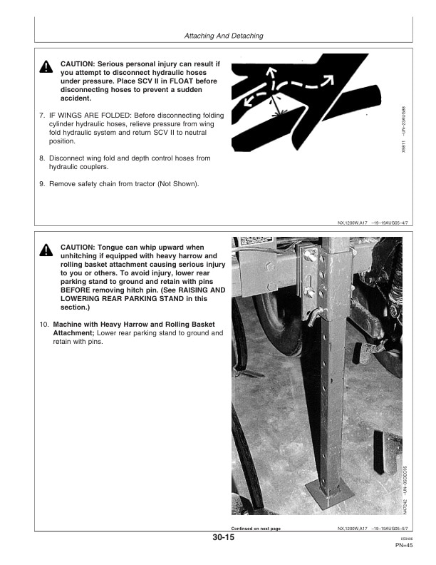 John Deere 2210 Level Lift Field Cultivator Operator Manual OMN300475 2