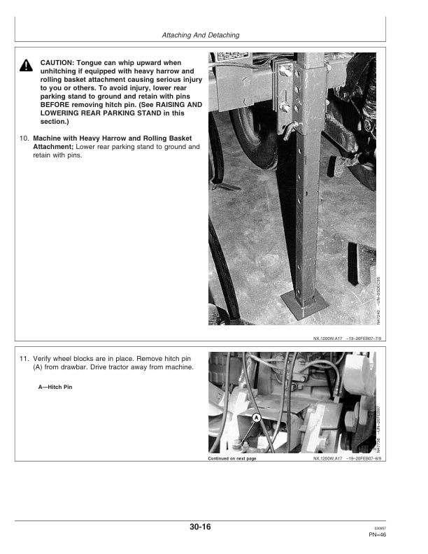 John Deere 2210 Level Lift Field Cultivator Operator Manual OMN300610 2